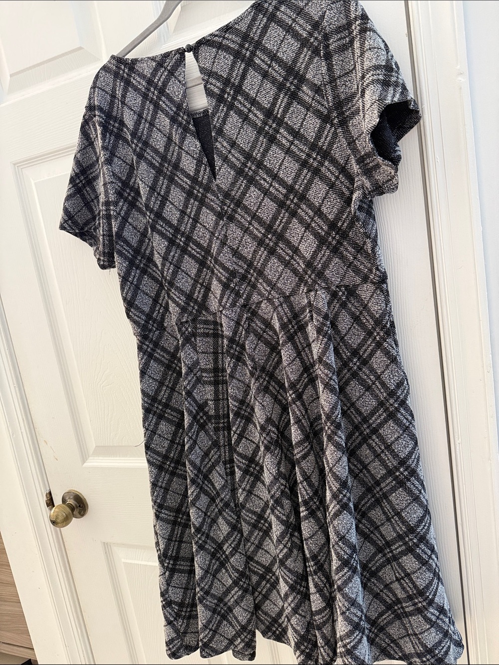 torrid Black and Gray Plaid Midi Dress 2x - Picture 6 of 6